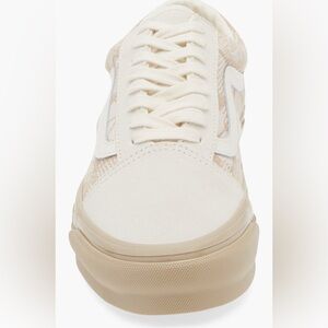 Vans Off-White and Beige Sneakers